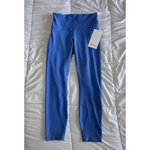 NEW Lululemon Wunder Train HR Tight 25'' Size 8 Leggings W/ Pockets POOL Blue